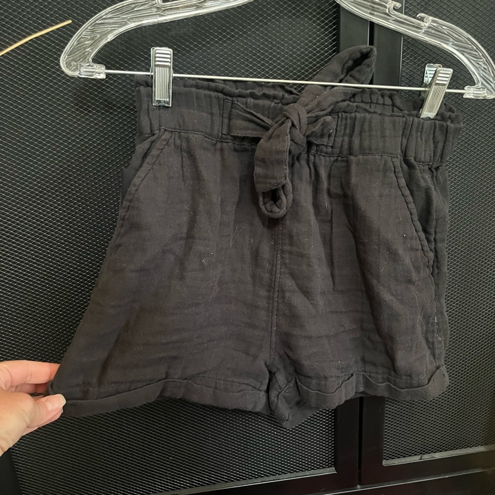 SO Pull On Casual Black Shorts